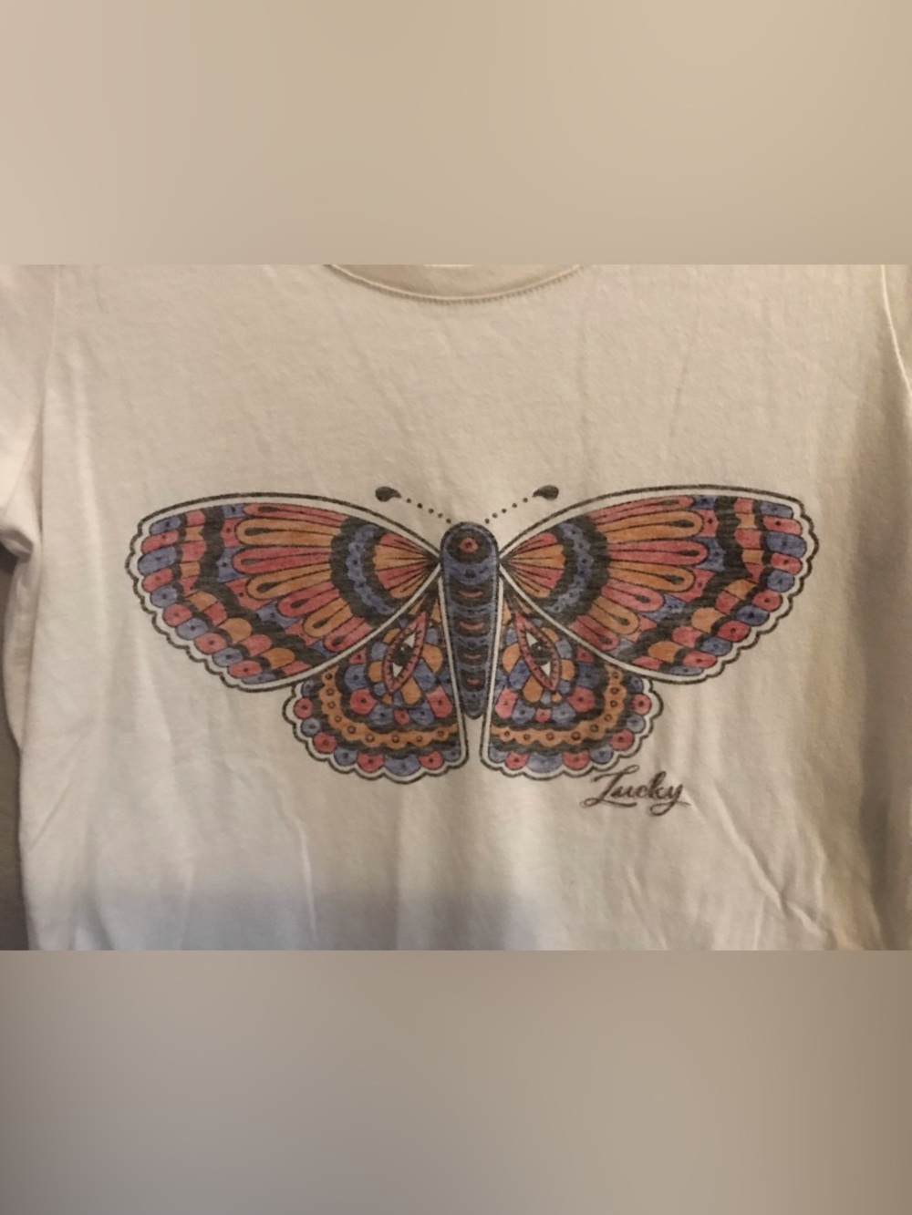 Lucky Brand Butterfly Graphic Tee - Picture 5 of 9